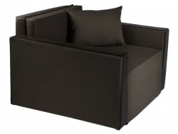 Кресло-кровать Милена с подлокотниками рогожка grafit