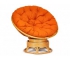 Кресло-качалка Papasan w 23/01 B с подушкой Honey, ткань Оранжевый