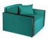 Кресло-кровать Милена с подлокотниками рогожка emerald